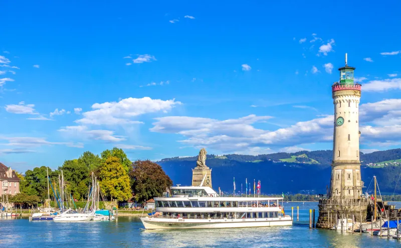 L'entrée du port de Lindau