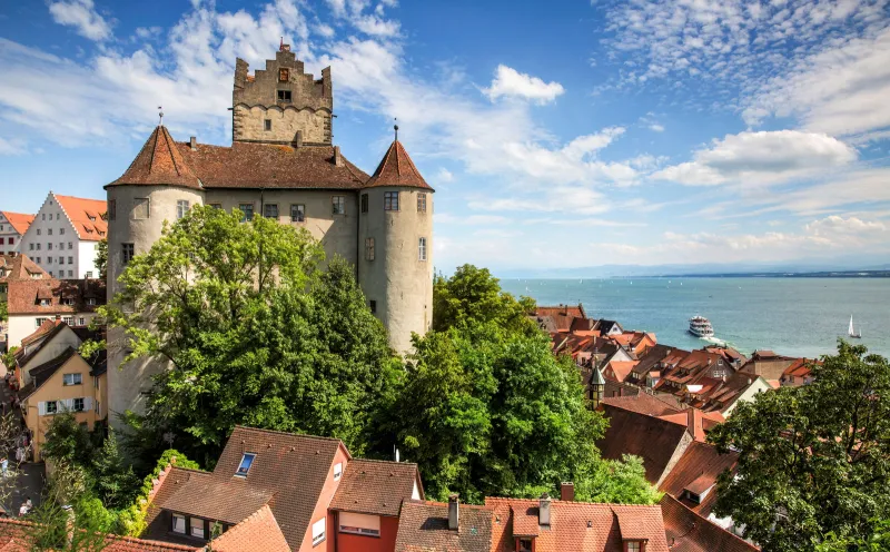 Vue sur le château de Meersburg