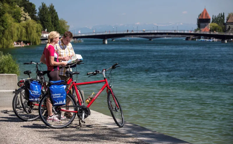 Le pont cycliste de Constance