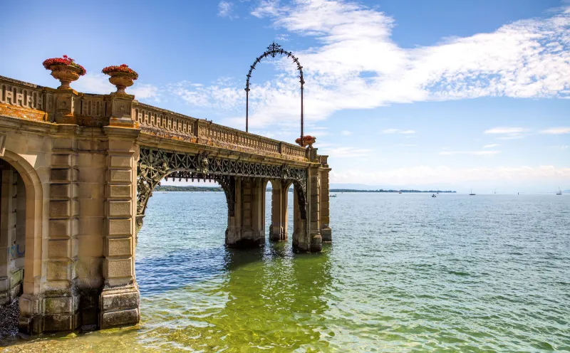 Ponton du port du château de Friedrichshafen