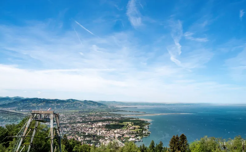 Vue depuis le Pfänder près de Bregenz
