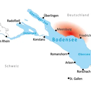 Übernachten am Bodensee-Radweg in der Region Friedrichshafen