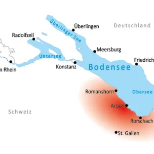 Übernachten am Bodensee-Radweg in der Region Rorschach