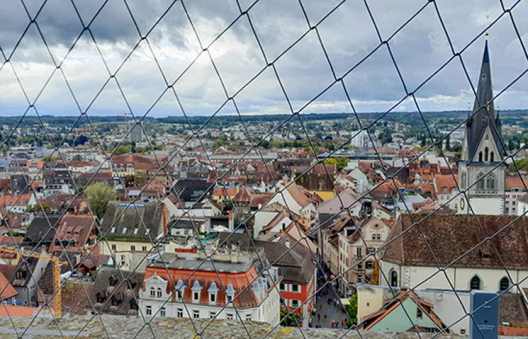 Vue depuis la tour de la cathédrale de Constance