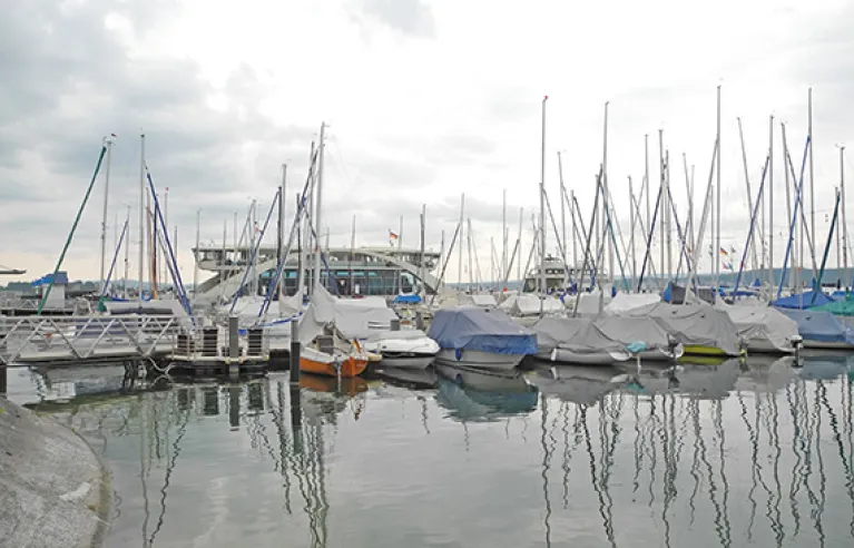 Port du ferry à Constance-Staad