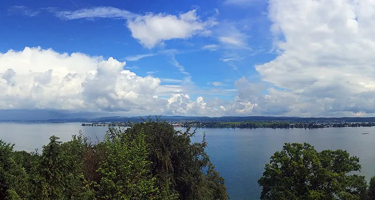 Vue sur l'île de Reichenau