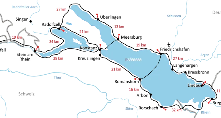 Carte : Lac de Constance