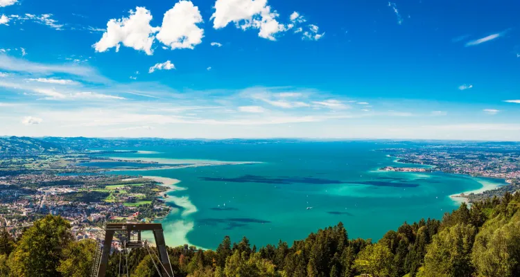 Vue du Pfänder sur le lac de Constance